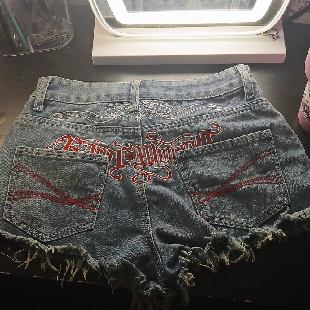 Embroidered Denim Women Shorts